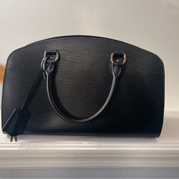 LV Black Epi Pont-Net PM Bag